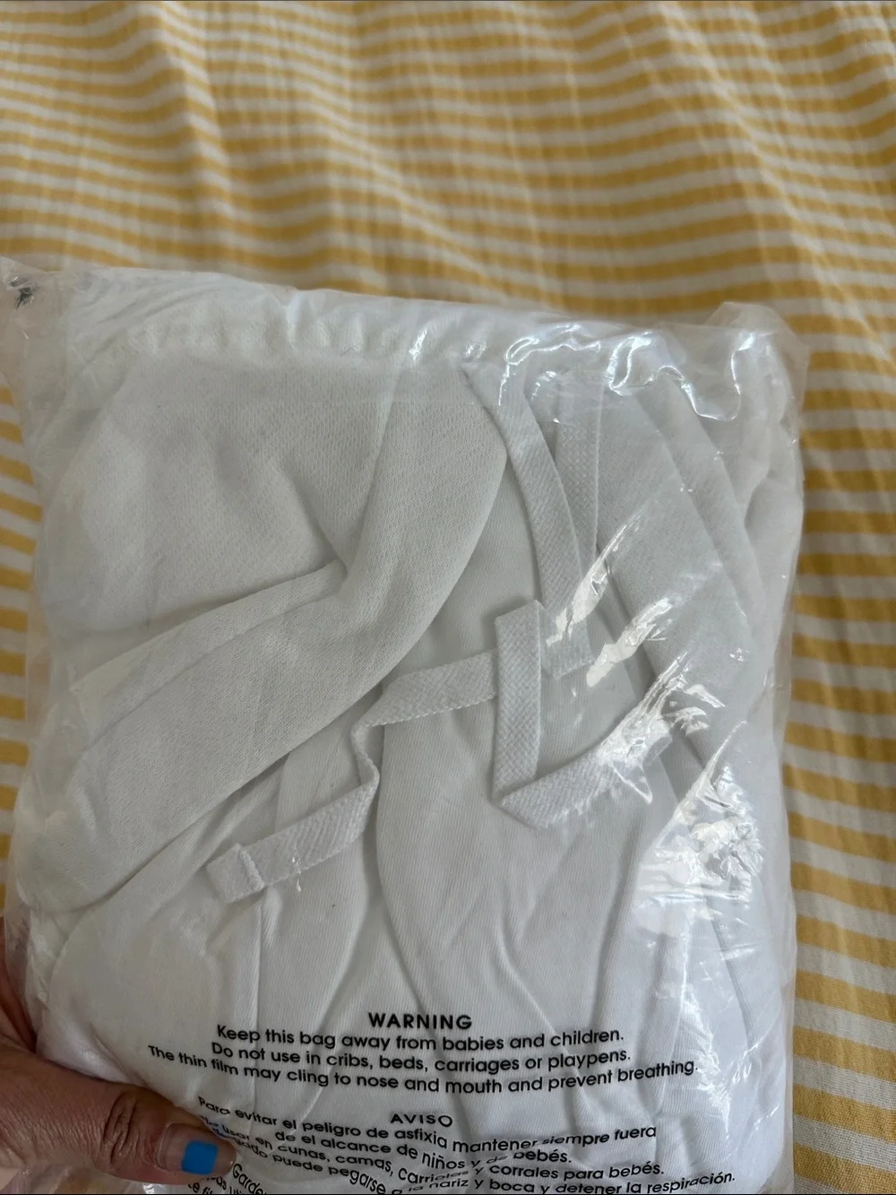 Nike White Hoodie with Black Logo - Men’s